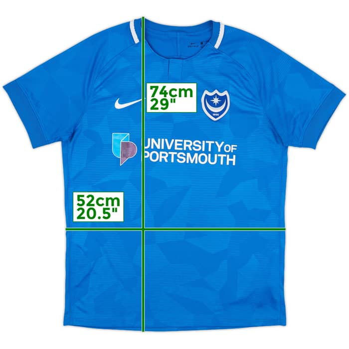 2018-19 Portsmouth Home Shirt - 7/10 - (L)