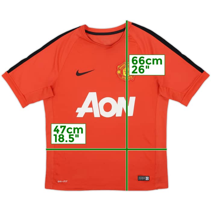 2013-14 Manchester United Nike Training Shirt - 7/10 - (S)
