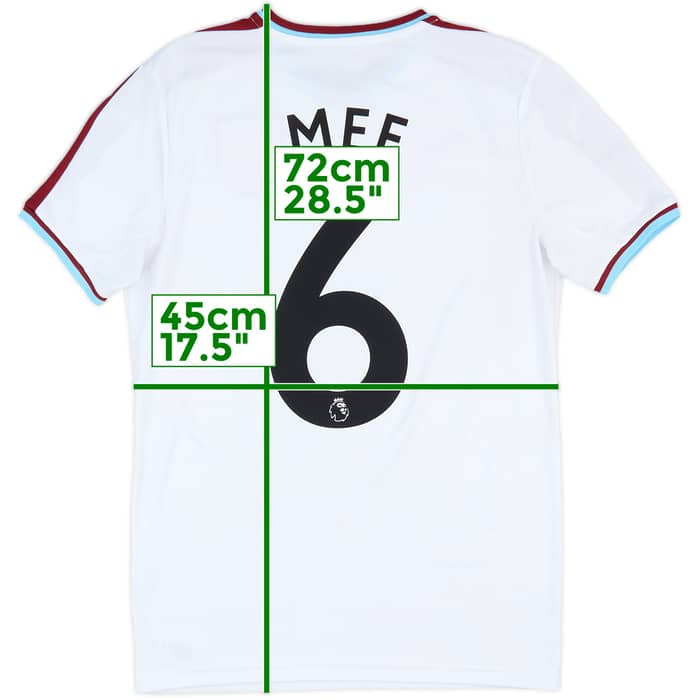 2017-18 Burnley Away Shirt Mee #6 - 9/10 - (S)