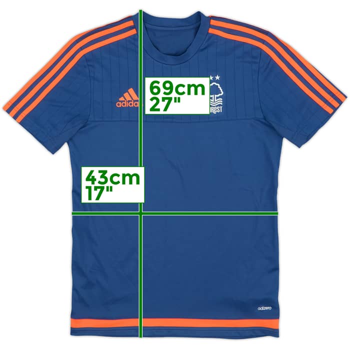 2015-16 Nottingham Forest adizero Training Shirt - 9/10 - (S)