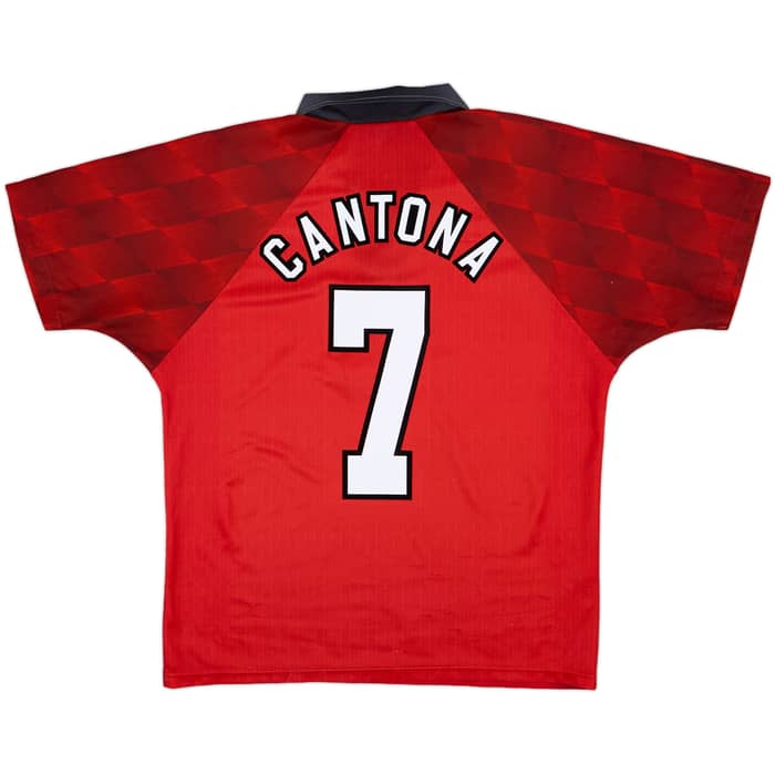 1996-98 Manchester United Home Shirt Cantona #7 - 5/10 - (M)