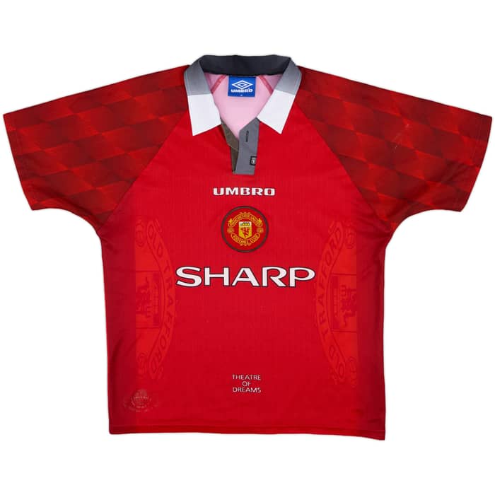 1996-98 Manchester United Home Shirt Cantona #7 - 5/10 - (M)