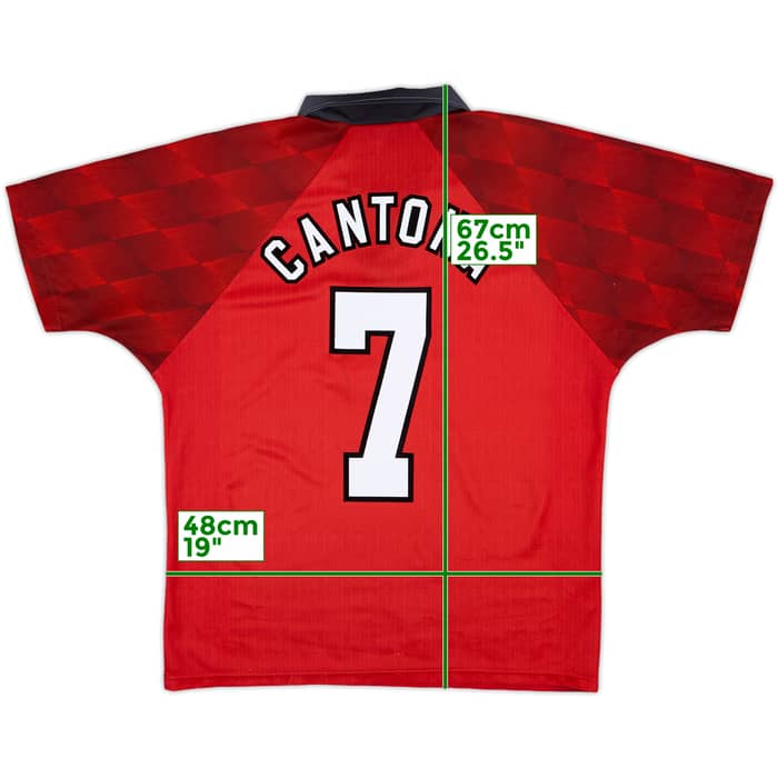 1996-98 Manchester United Home Shirt Cantona #7 - 5/10 - (M)