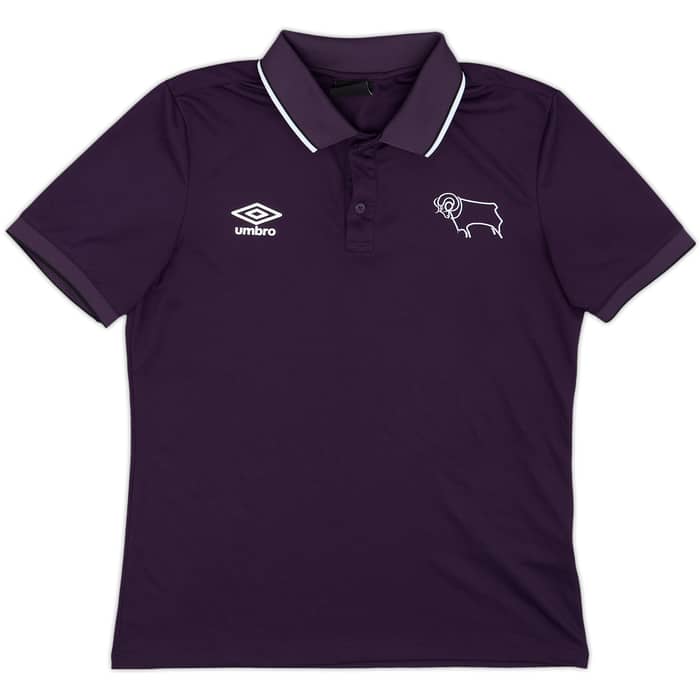 2018-19 Derby County Umbro Polo Shirt - 8/10 - (M)