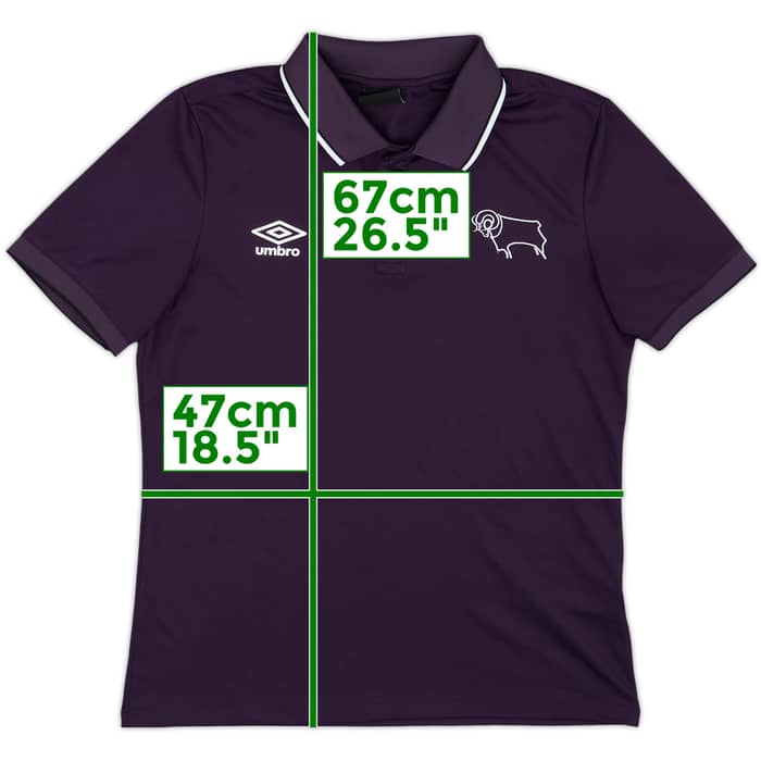 2018-19 Derby County Umbro Polo Shirt - 8/10 - (M)