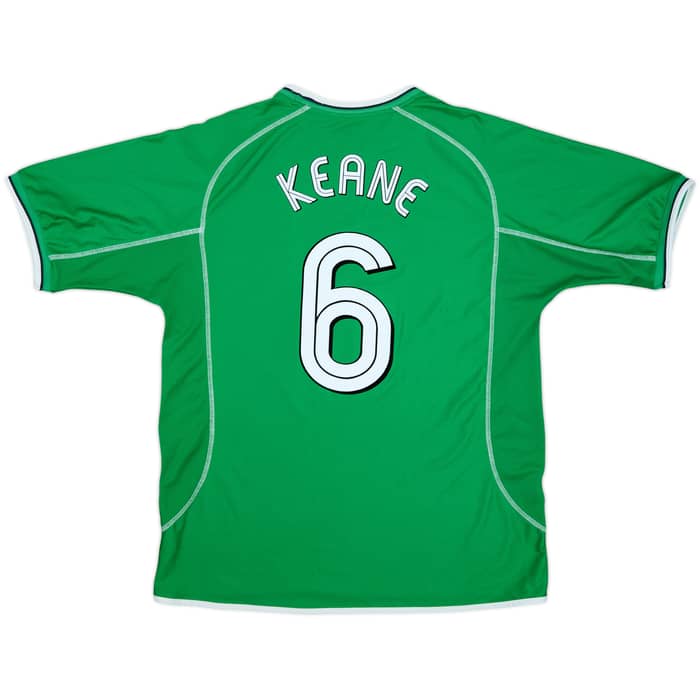 2001-03 Ireland Home Shirt Keane #6 - 7/10 - (XL)