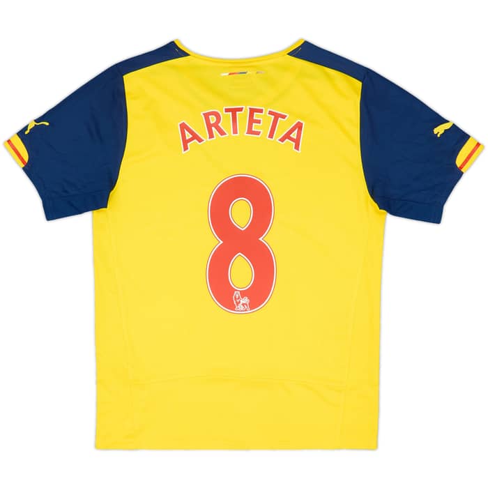 2014-15 Arsenal Away Shirt Arteta #8 - 6/10 - (S)