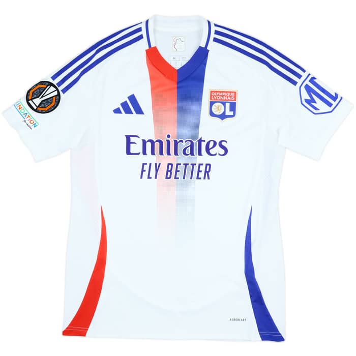 2024-25 Lyon Match Issue Europa League Home Shirt Paul #4