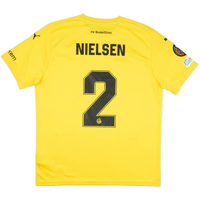 2024-25 Bodo/Glimt Match Issue Europa League Home Shirt Nielsen #2