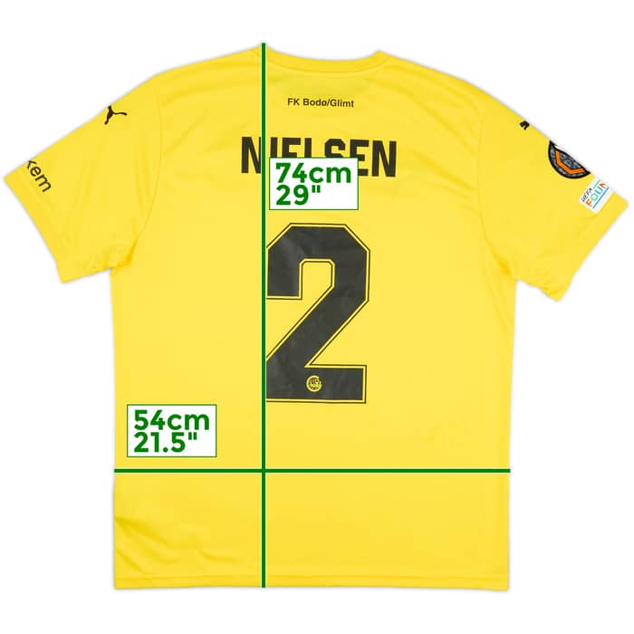 2024-25 Bodo/Glimt Match Issue Europa League Home Shirt Nielsen #2