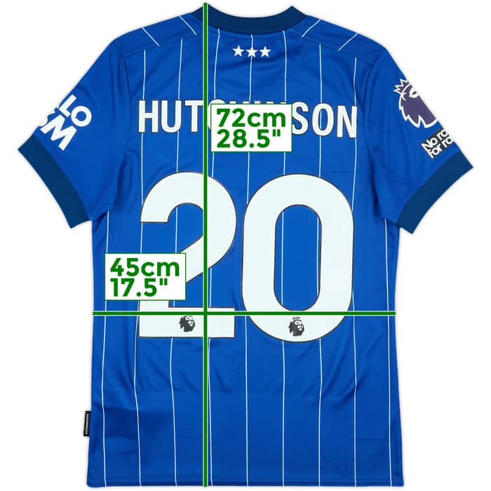 2024-25 Ipswich Match Issue Home Shirt Hutchinson #20