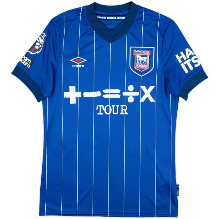 2024-25 Ipswich Match Issue Home Shirt Hutchinson #20
