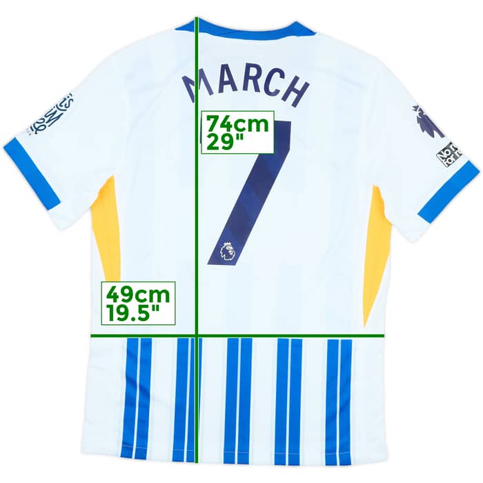 2024-25 Brighton Match Issue Home Shirt March #7