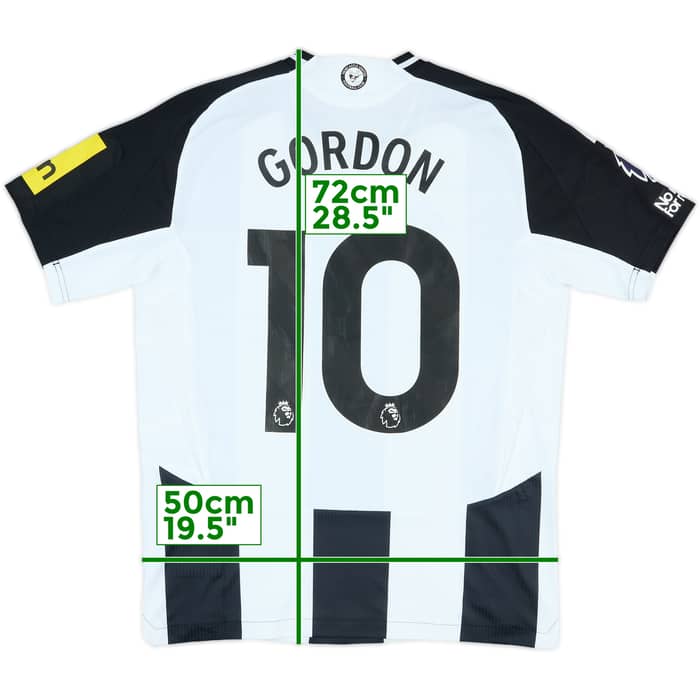 2024-25 Newcastle United Match Issue Home Shirt Gordon #10