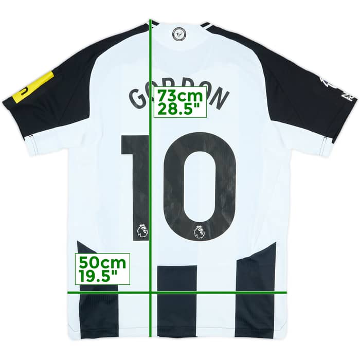 2024-25 Newcastle United Match Issue Home Shirt Gordon #10