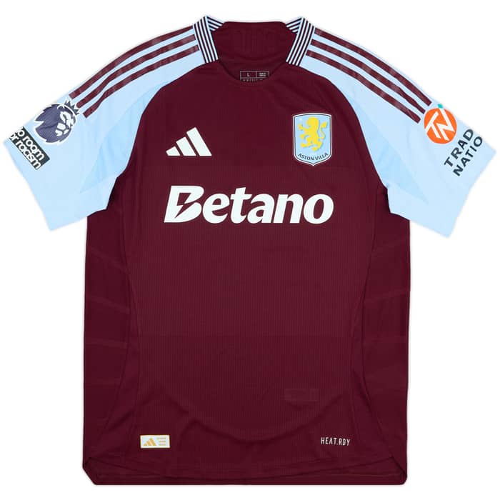 2024-25 Aston Villa Match Issue Home Shirt Rogers #27