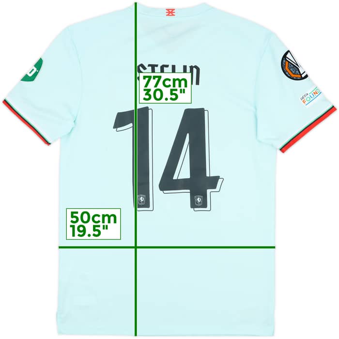 2024-25 FC Twente Match Worn Europa League Away Shirt Steijn #14