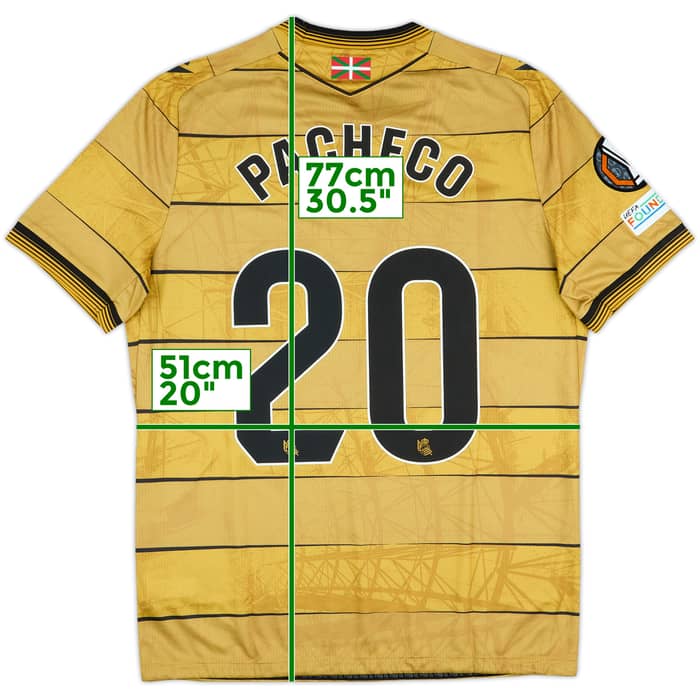 2024-25 Real Sociedad Match Issue Away Shirt Pacheco #20