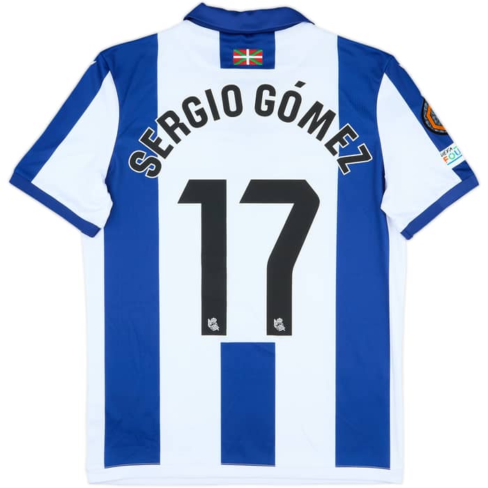 2024-25 Real Sociedad Match Issue Home Shirt Sergio Gómez #17