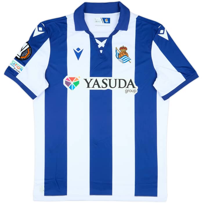 2024-25 Real Sociedad Match Issue Home Shirt Odriozola #2