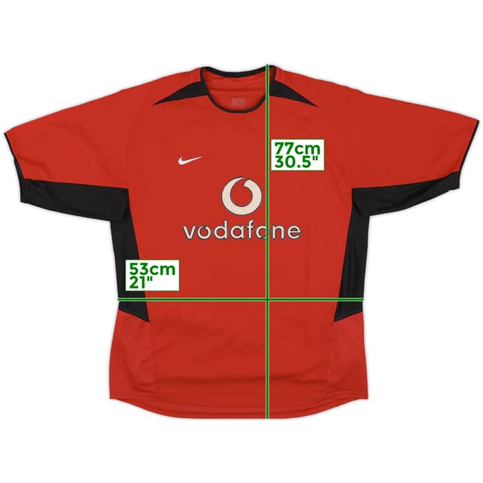 2002-04 Manchester United Home Shirt - 5/10 - (L)