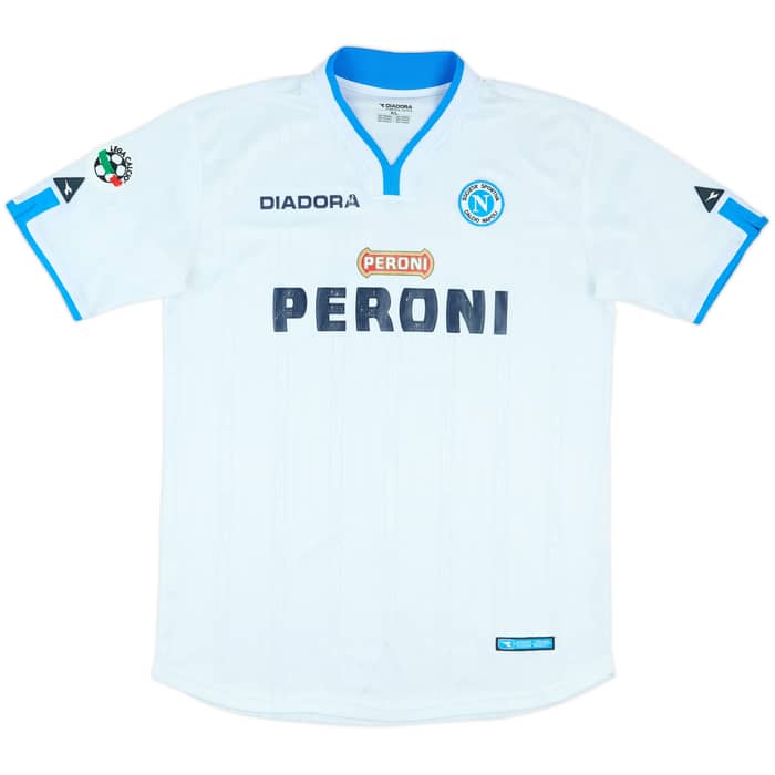 2001-02 Napoli Match Issue Away Shirt Stellone #9