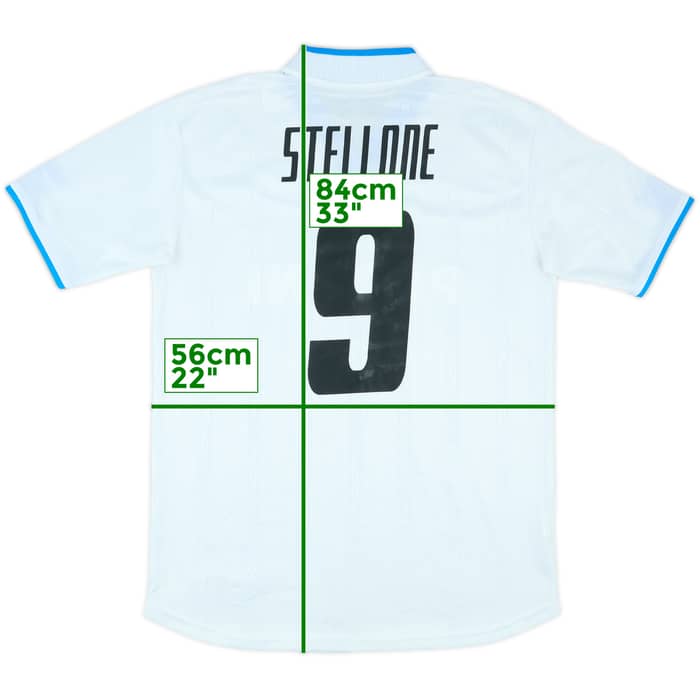 2001-02 Napoli Match Issue Away Shirt Stellone #9