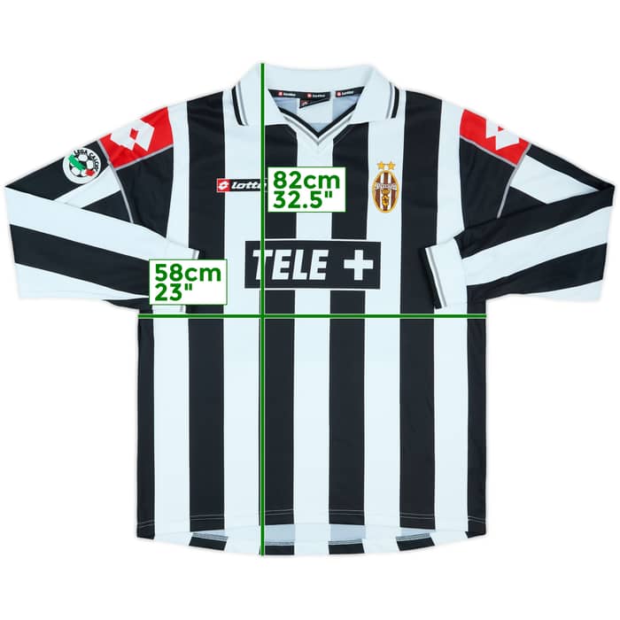2000-01 Juventus Match Issue Home L/S Shirt #14