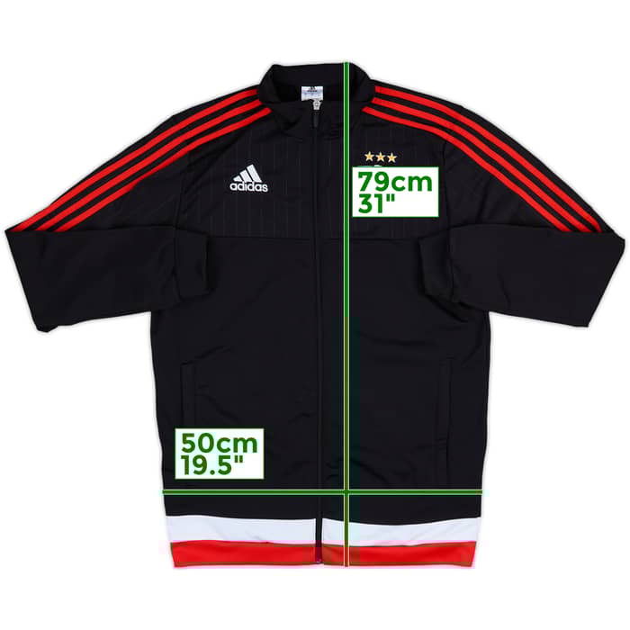2015-16 Benfica adidas Track Jacket - 8/10 - (M)