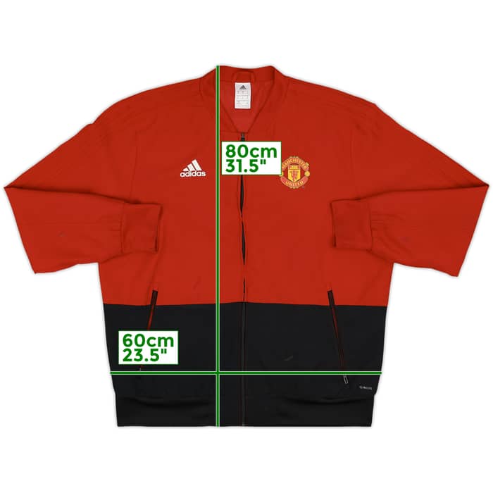 2018-19 Manchester United adidas Track Jacket - 7/10 - (XL)