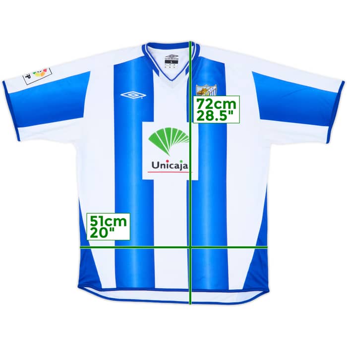 2003-04 Malaga Home Shirt - 9/10 - (L)