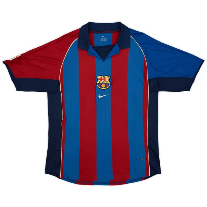 2001-02 Barcelona Home Shirt Xavi #6 - 8/10 - (L)
