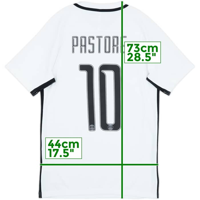 2016-17 Paris Saint-Germain Authentic Third Shirt Pastore #10 - 8/10 - (S)