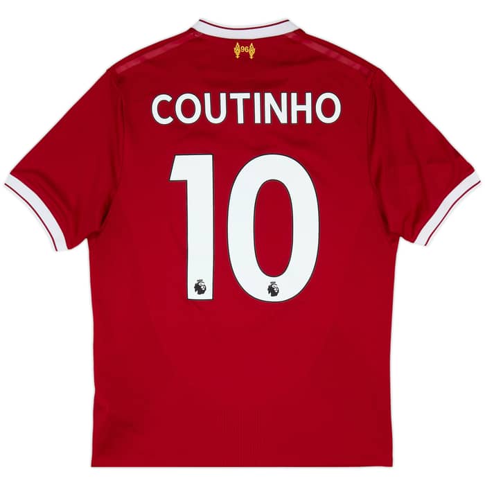 2017-18 Liverpool 125 Years Home Shirt Coutinho #10 - 7/10 - (S)