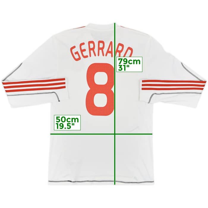 2009-10 Liverpool Third L/S Shirt Gerrard #8 - 6/10 - (L)