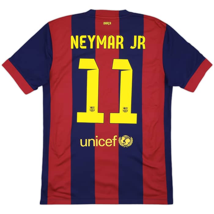 2014-15 Barcelona Home Shirt Neymar Jr #11 - 7/10 - (M)