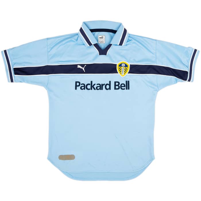 1999-00 Leeds United Away Shirt Hasselbaink #9 - 6/10 - (L.Boys)