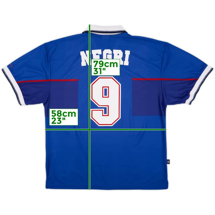 1997-99 Rangers Home Shirt Negri #9 - 9/10 - (XL)