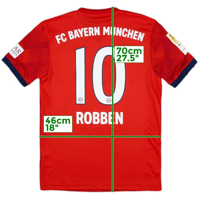 2018-19 Bayern Munich Home Shirt Robben #10 (S)
