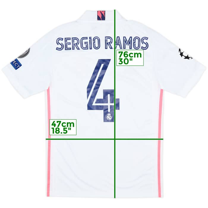 2020-21 Real Madrid Home Shirt Sergio Ramos #4 (S)