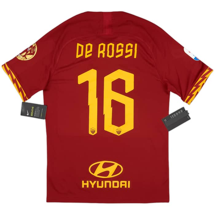 2019-20 Roma Home Shirt De Rossi #16 (S)
