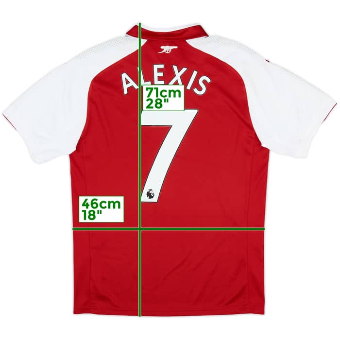 2017-18 Arsenal Home Shirt Alexis #7 (S)