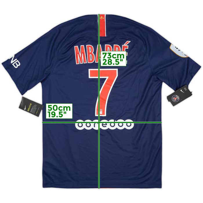 2018-19 Paris Saint-Germain Home Shirt Mbappe #7 (M)