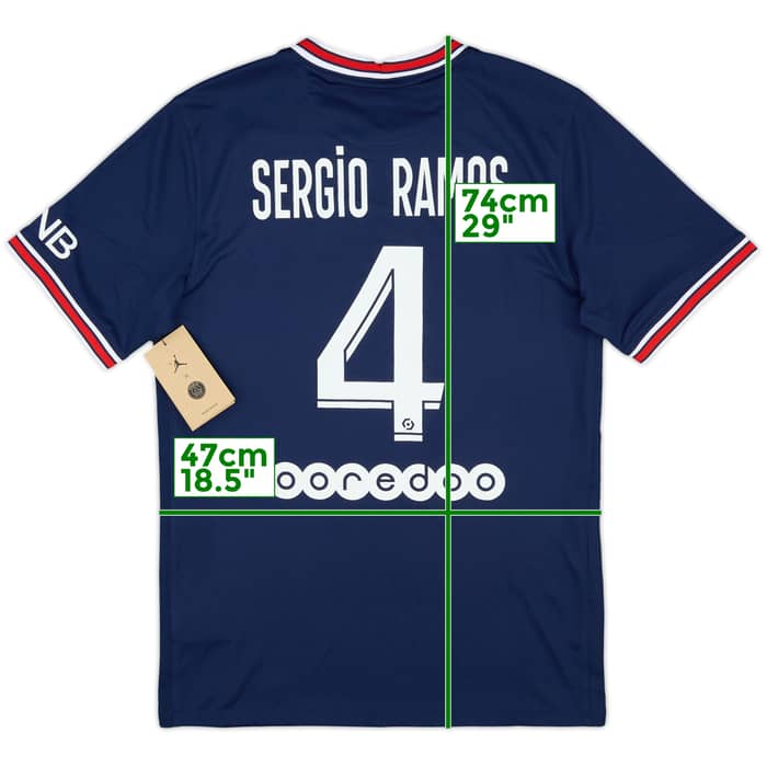 2021-22 Paris Saint-Germain Home Shirt Sergio Ramos #4 (S)
