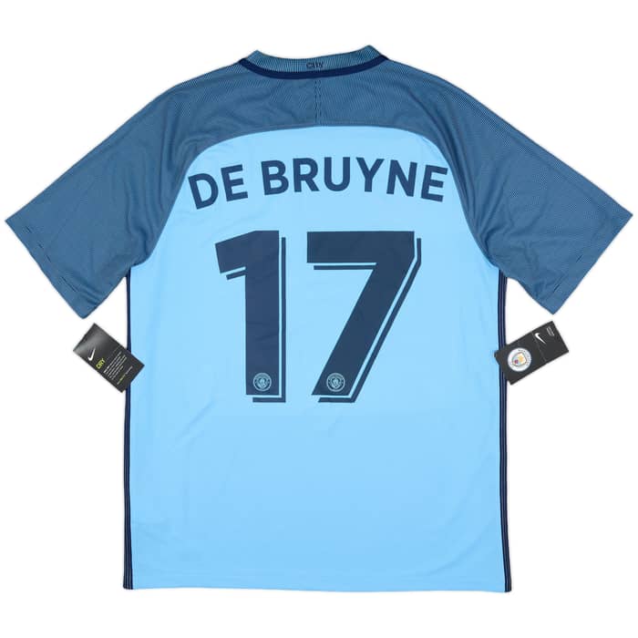 2016-17 Manchester City Home Shirt De Bruyne #17 (L)