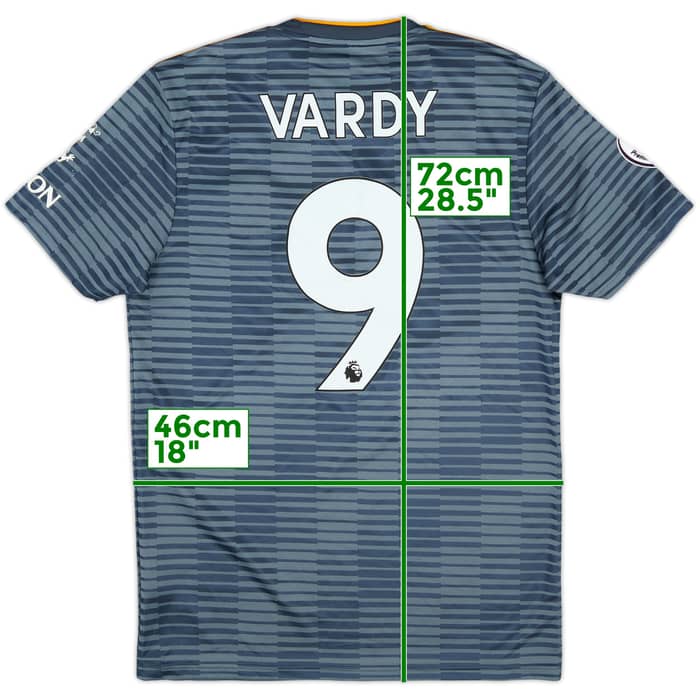 2018-19 Leicester Away Shirt Vardy #9 (S)
