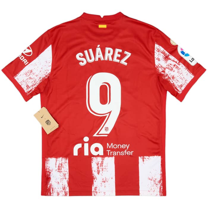 2021-22 Atletico Madrid Home Shirt Suarez #9 (M)