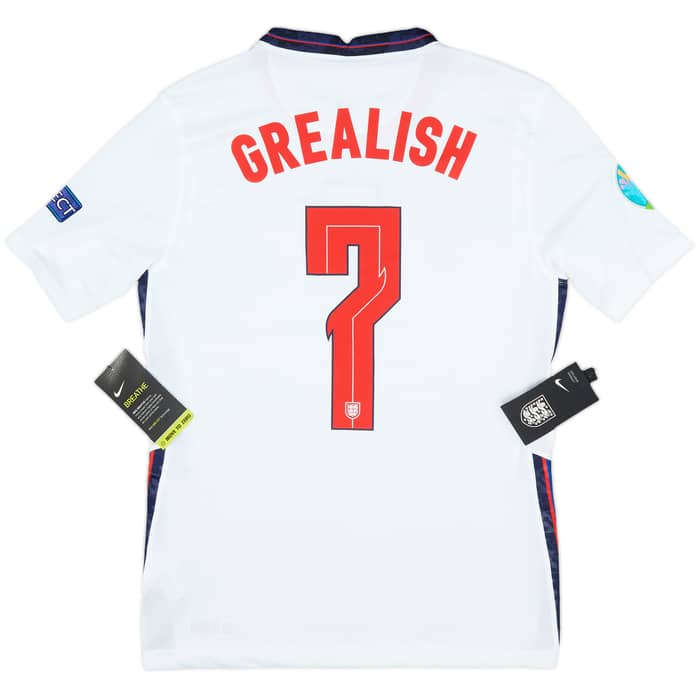 2020-22 England Home Shirt Grealish #7 (S)
