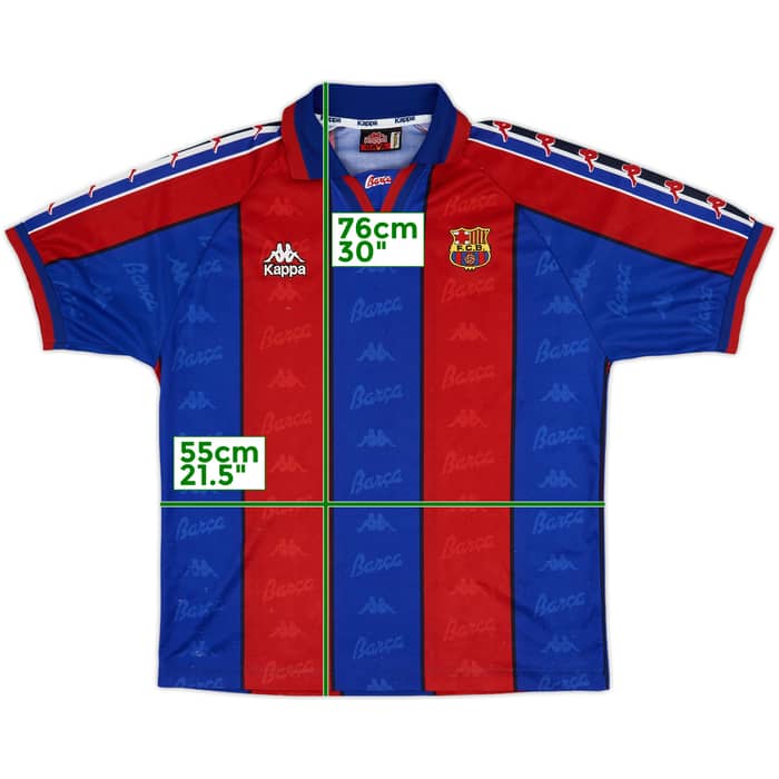 1995-97 Barcelona Home Shirt - 9/10 - (L)