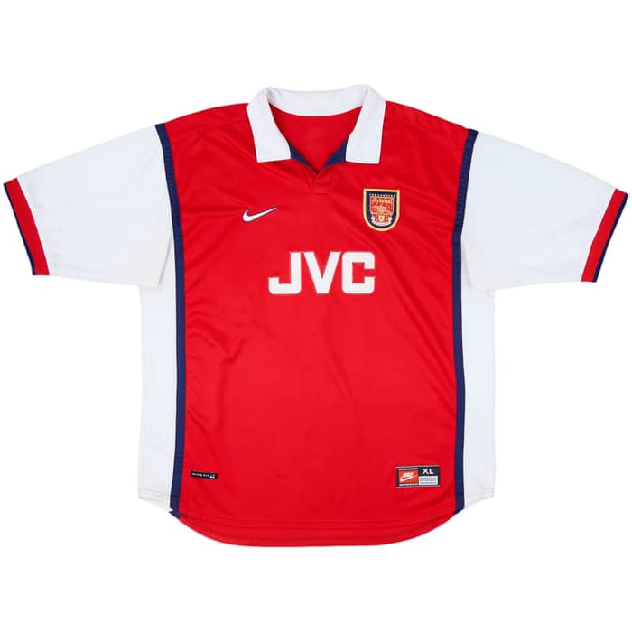1998-99 Arsenal Home Shirt Bergkamp #10 - 7/10 - (XL)